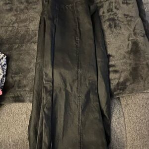 Elegant Black Women's leather pants